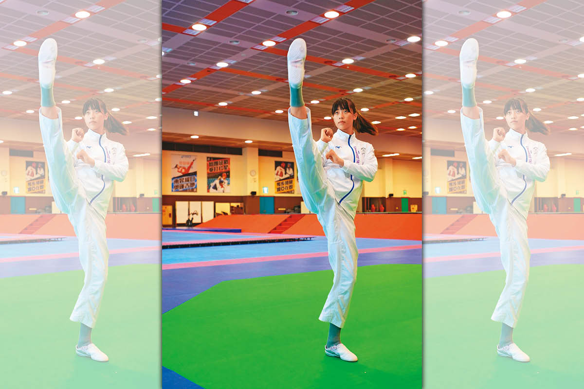 唯一取得巴黎奧運跆拳道出賽權的羅嘉翎，賽前積極調養舊傷，期待以最佳狀態參賽。（特約攝影林韋言）