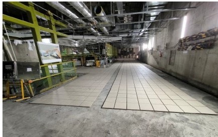 石材地磚早已備貨進場工區，部分材料已去向不明。