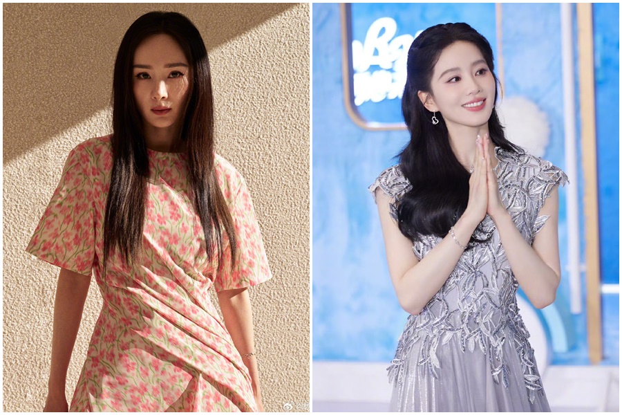 楊冪與劉詩詩兩人因合作《仙劍奇俠傳3》而成了閨密。（翻攝自微博）