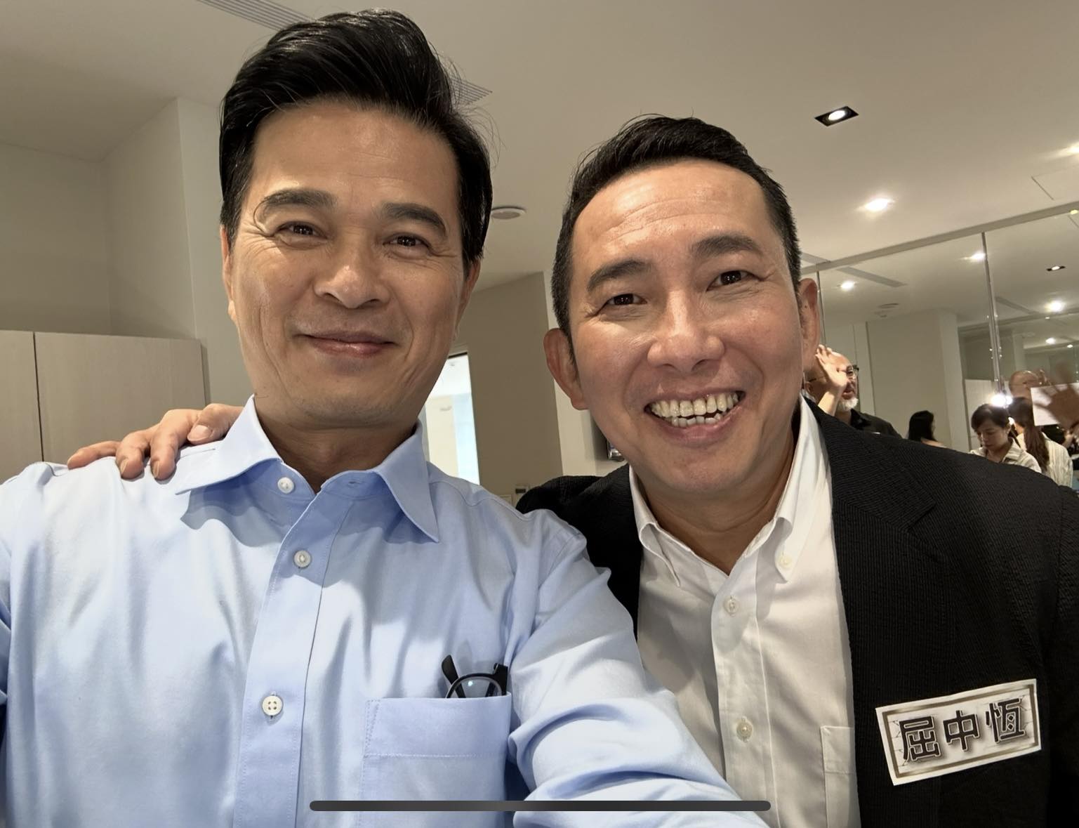 屈中恆當場遭批「劣跡藝人」，李興文今天發文聲援。（翻攝自李興文臉書）