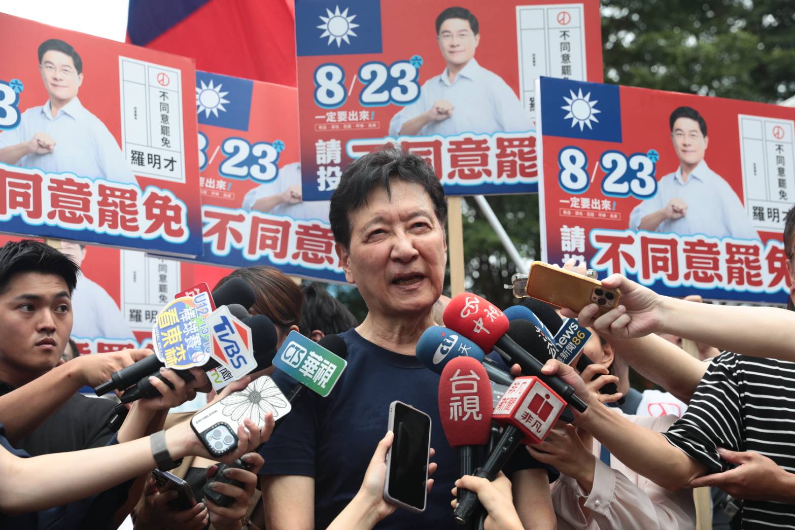 趙少康稱賴清德仇恨值高，罷免只是輕而易舉。（鏡報林煒凱）