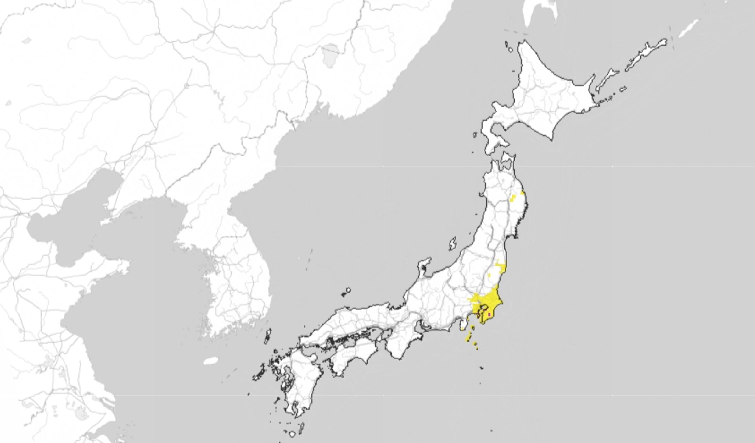 日本氣象廳發布土石流警戒。(翻攝自日本氣象廳官網)