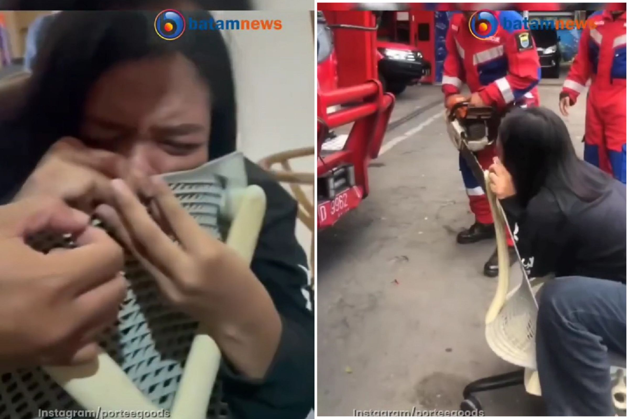 只能給87分了！女剛穿鼻環無聊戳椅背網洞，下場超悲劇。（翻自《每日郵報》）