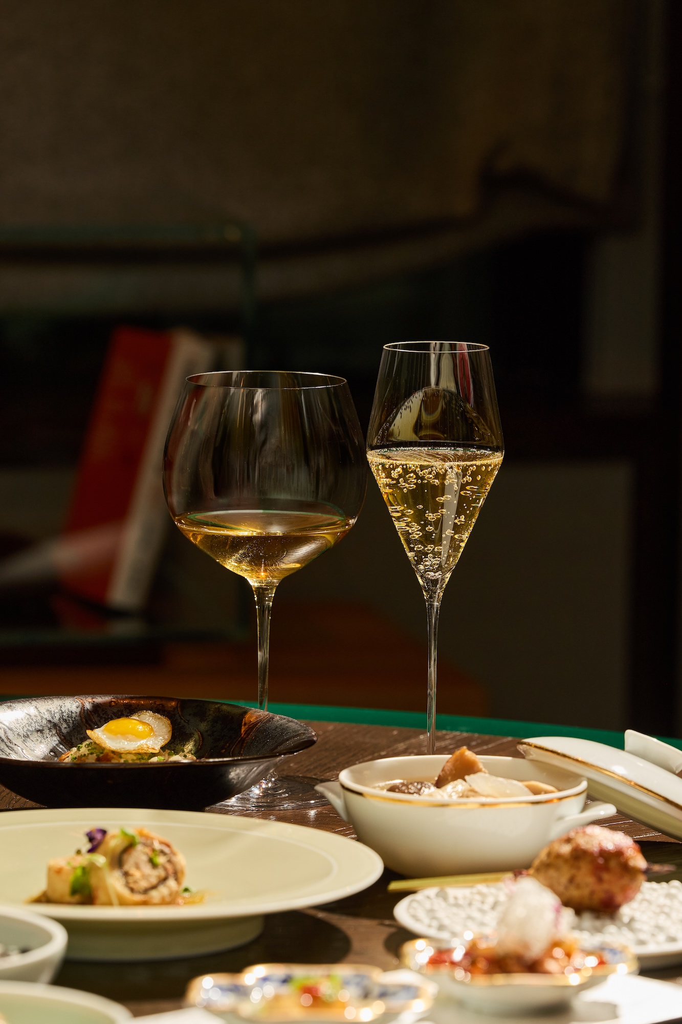 這次佐餐飲品由芏Astēa創辦人黃心皓設計。（元紀・台灣菜提供）