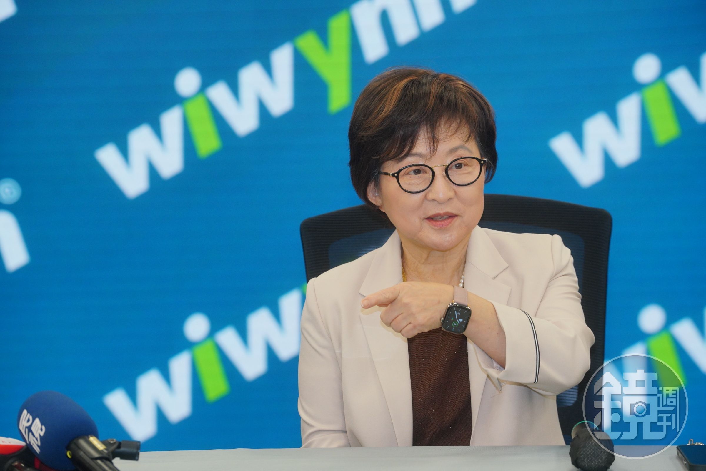 緯穎董事長洪麗寗於今(25)日股東會後接受媒體聯訪。