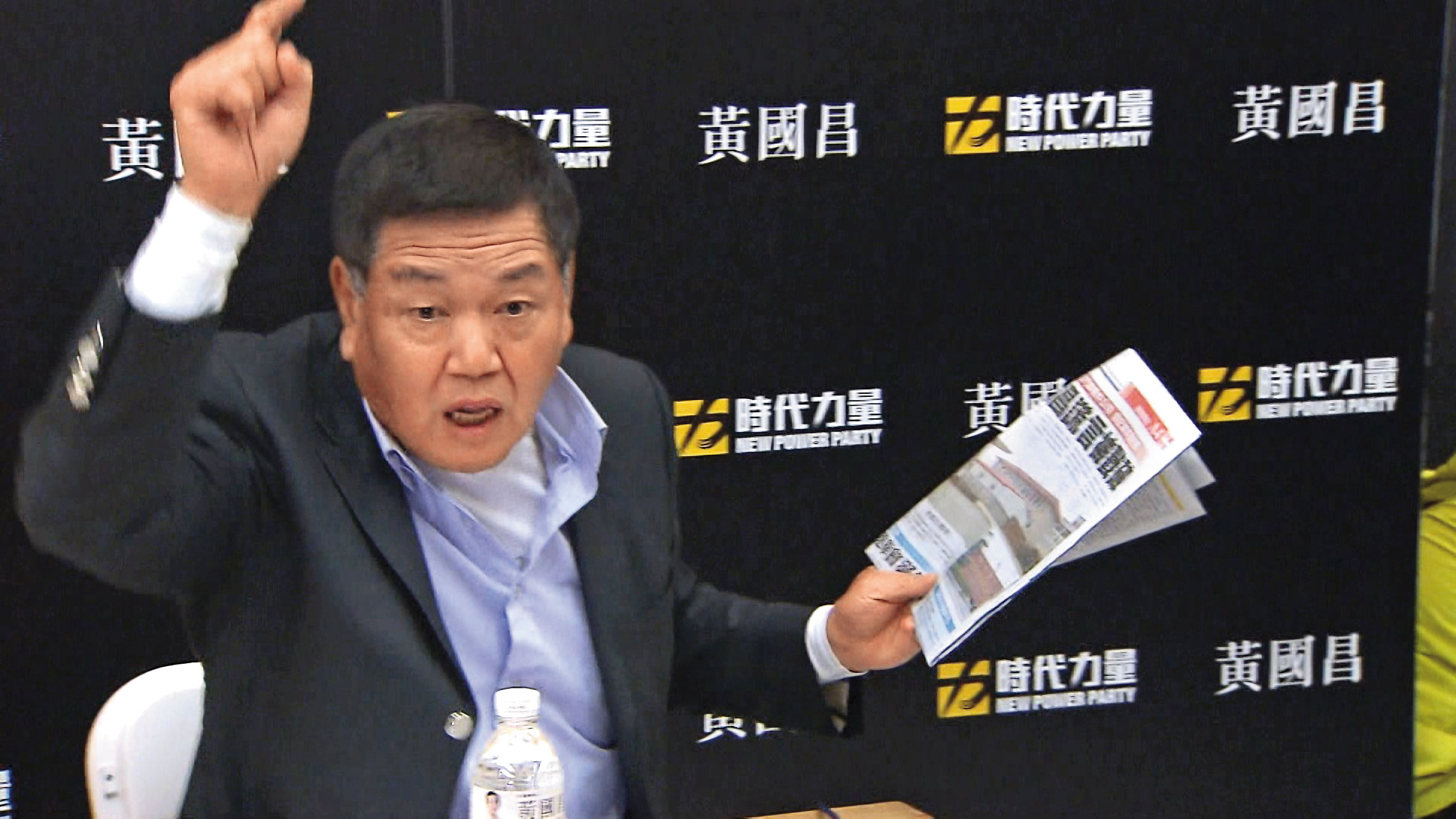 高熙治（圖）曾在選舉時親上火線，幫黃國昌大動作反擊媒體報導。（東森新聞提供）