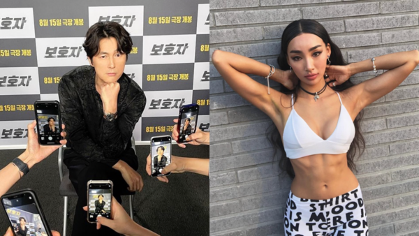 辣模文佳菲為鄭雨盛生下兒子，掀起韓國演藝圈震撼。（翻攝自鄭雨盛、文佳菲IG）