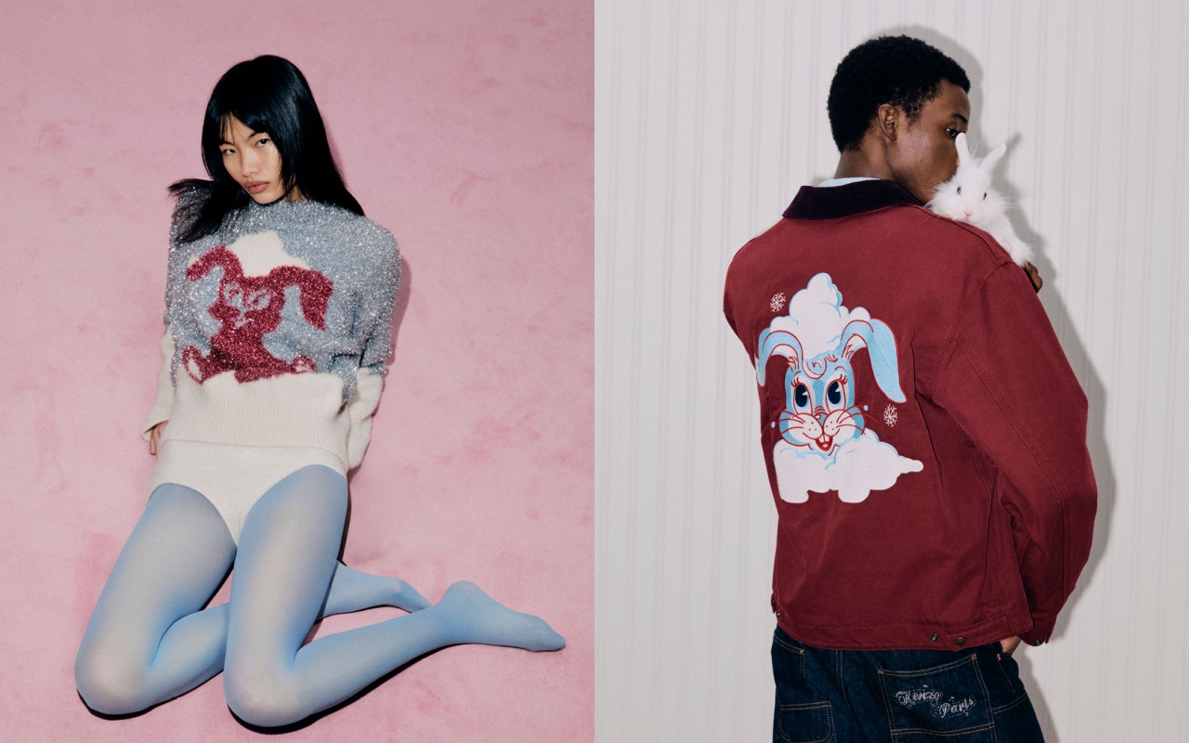 KENZO by NIGO Holiday限定系列以可愛小兔KALI為主角帶出節慶氛圍。（惇聚國際提供）
