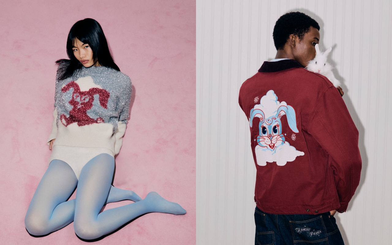 KENZO by NIGO Holiday限定系列以可愛小兔KALI為主角帶出節慶氛圍。（惇聚國際提供）