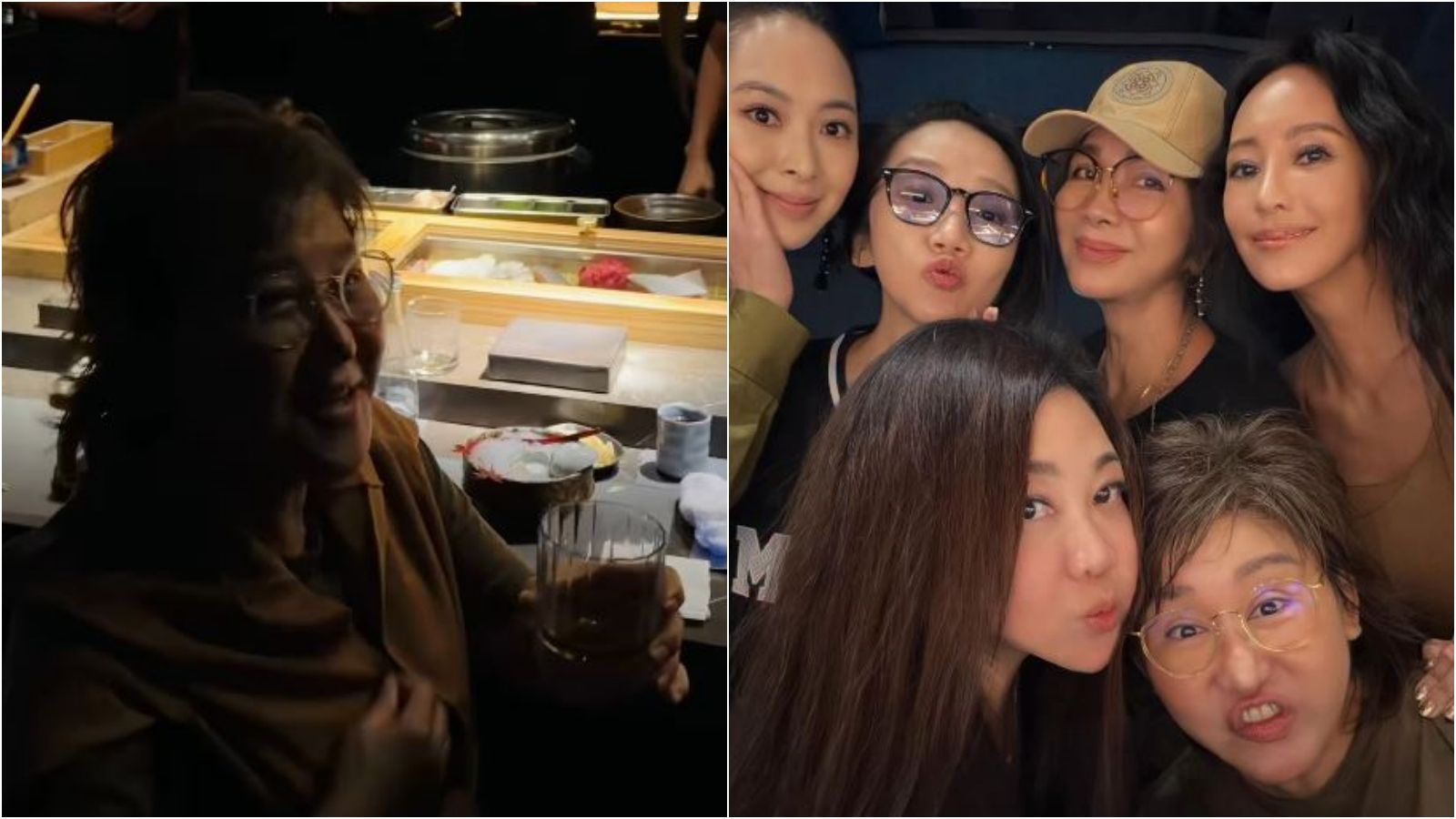 藍心湄將過60歲生日，香蜜拉（上排左1）、陶晶瑩（上排左2）、吳依霖（下排左1）也來替她慶生。（翻攝IG@kwanterri）
