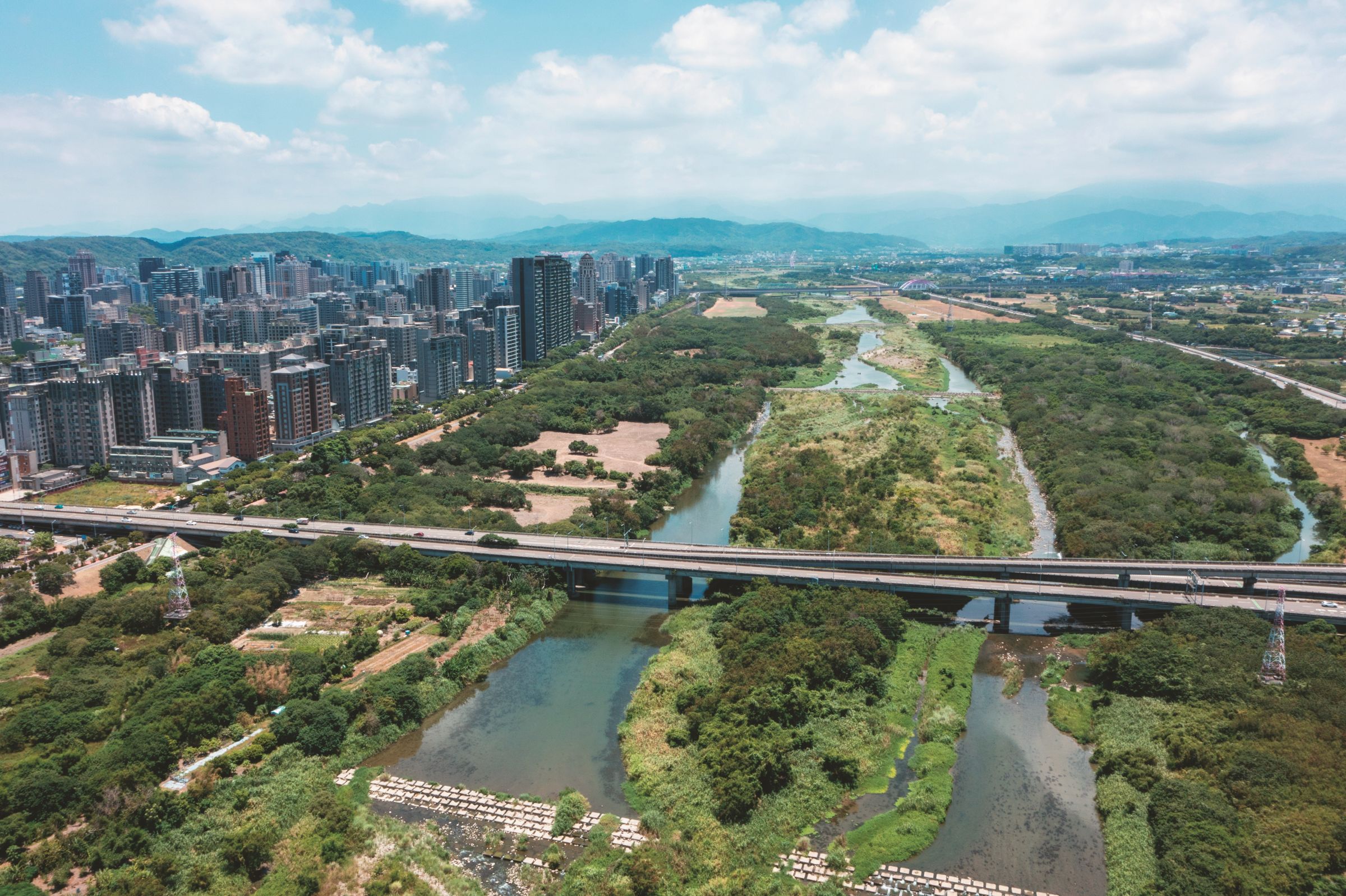 頭前溪北岸高灘地將成為全齡共融的運動空間。(攝影/李智為)