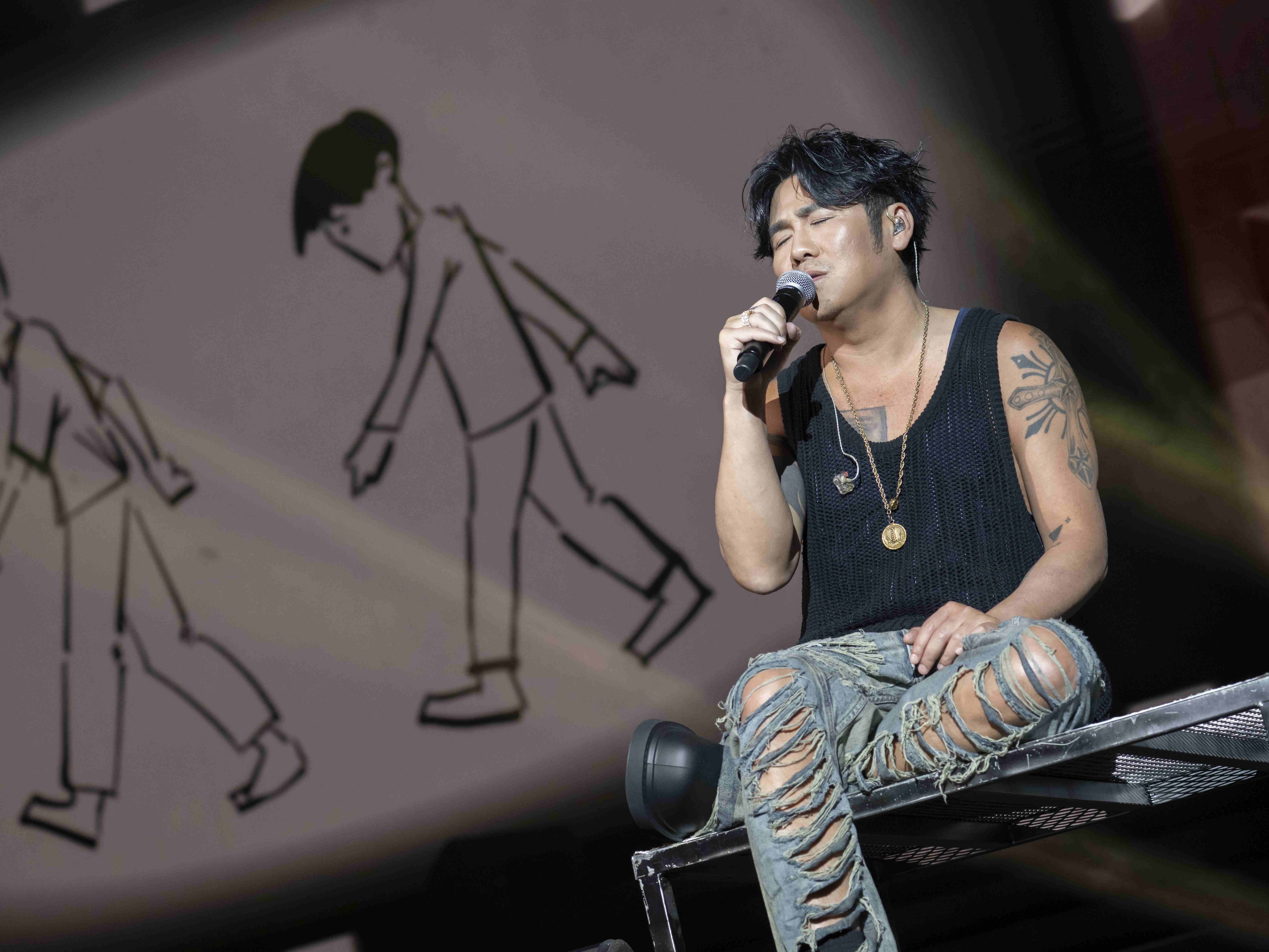 出道24年的曹格上週末在澳門舉辦《CRAZY FOR LIVE》演唱會。（滾石唱片提供）