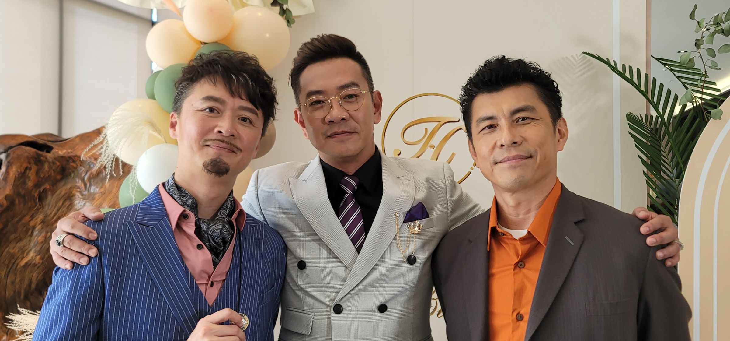 《愛的榮耀》三巨頭何豪傑(左)、江俊翰(中)、蘇炳憲(右),在劇中是關鍵人物。(民視提供)