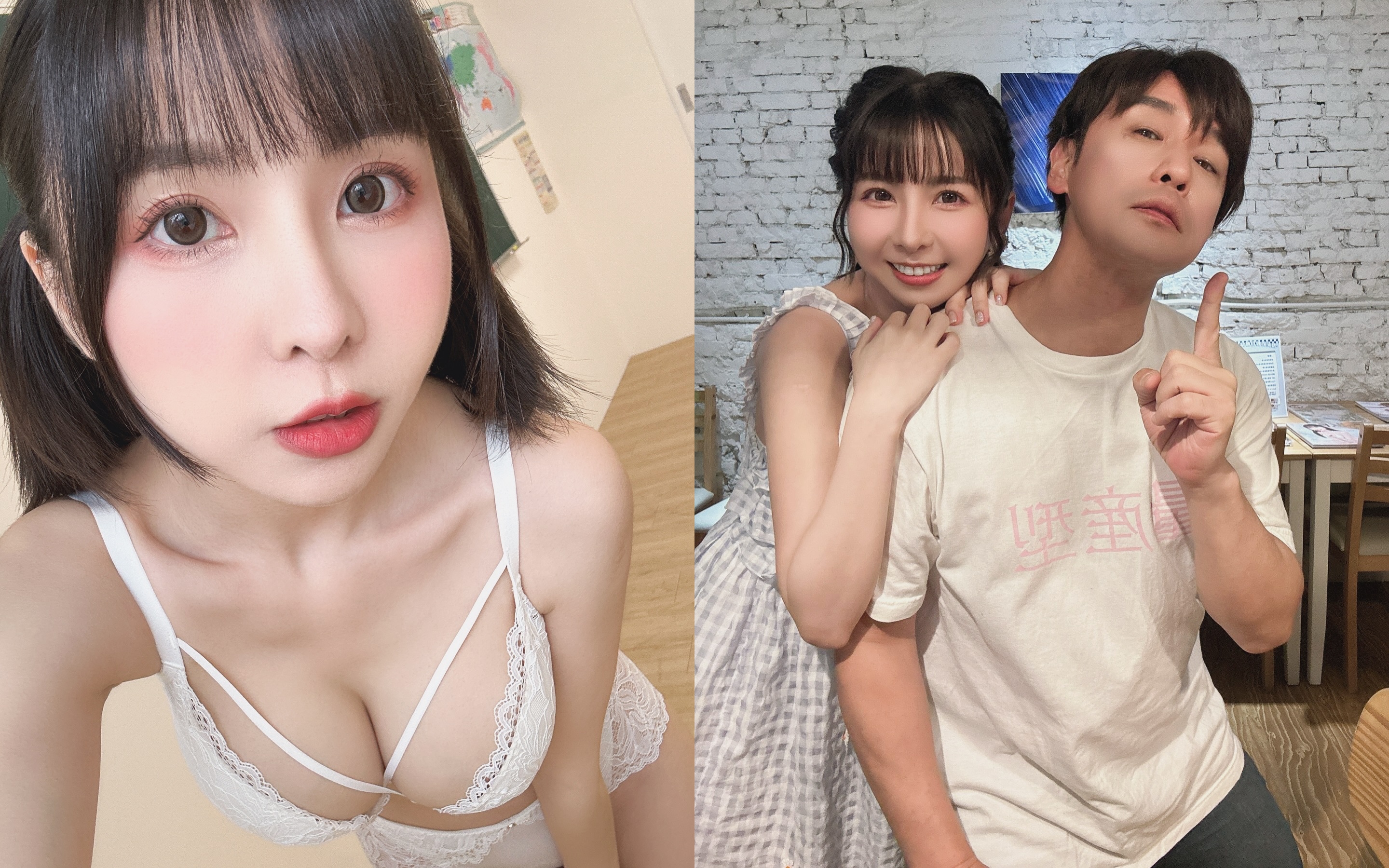 本土AV女優Tiny胎尼第一次拍AV雖然遭下架，但合作到人生偶像東尼大木。（翻攝Tiny IG）