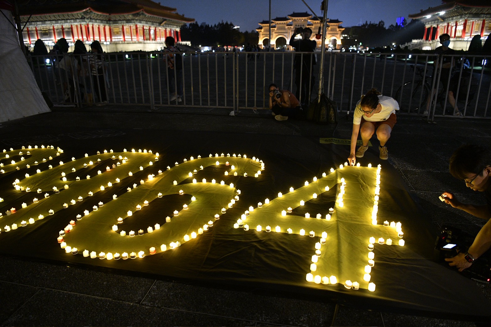 六四36週年紀念晚會今晚照常舉行。（鏡報新聞網李智為）