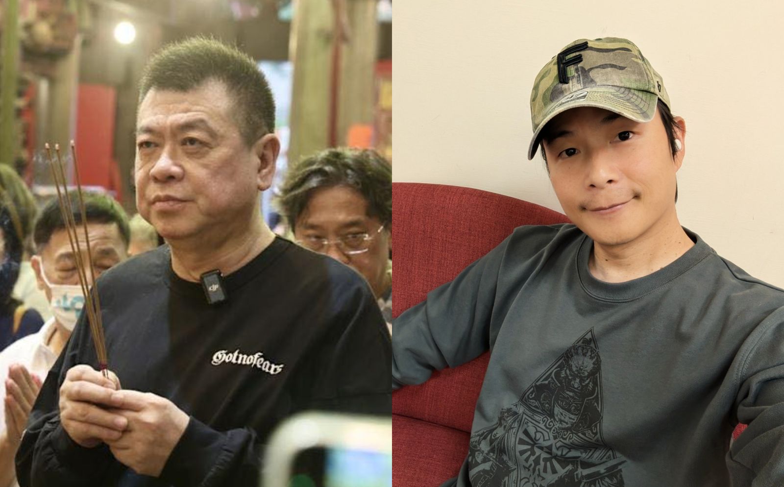 孫德榮（左圖）認為孫協志（右圖）傷透他的心。（翻攝孫德榮、孫協志臉書）