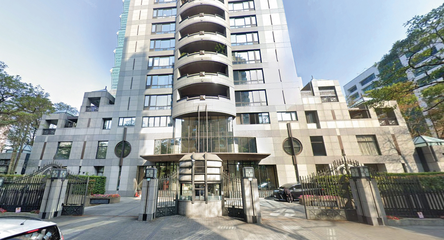 宋小姐表示曾與王文洋在御之苑豪宅（圖）多次發生性關係，雙方首次親密接觸後，王還給她20萬元現金。（翻攝GoogleMaps）