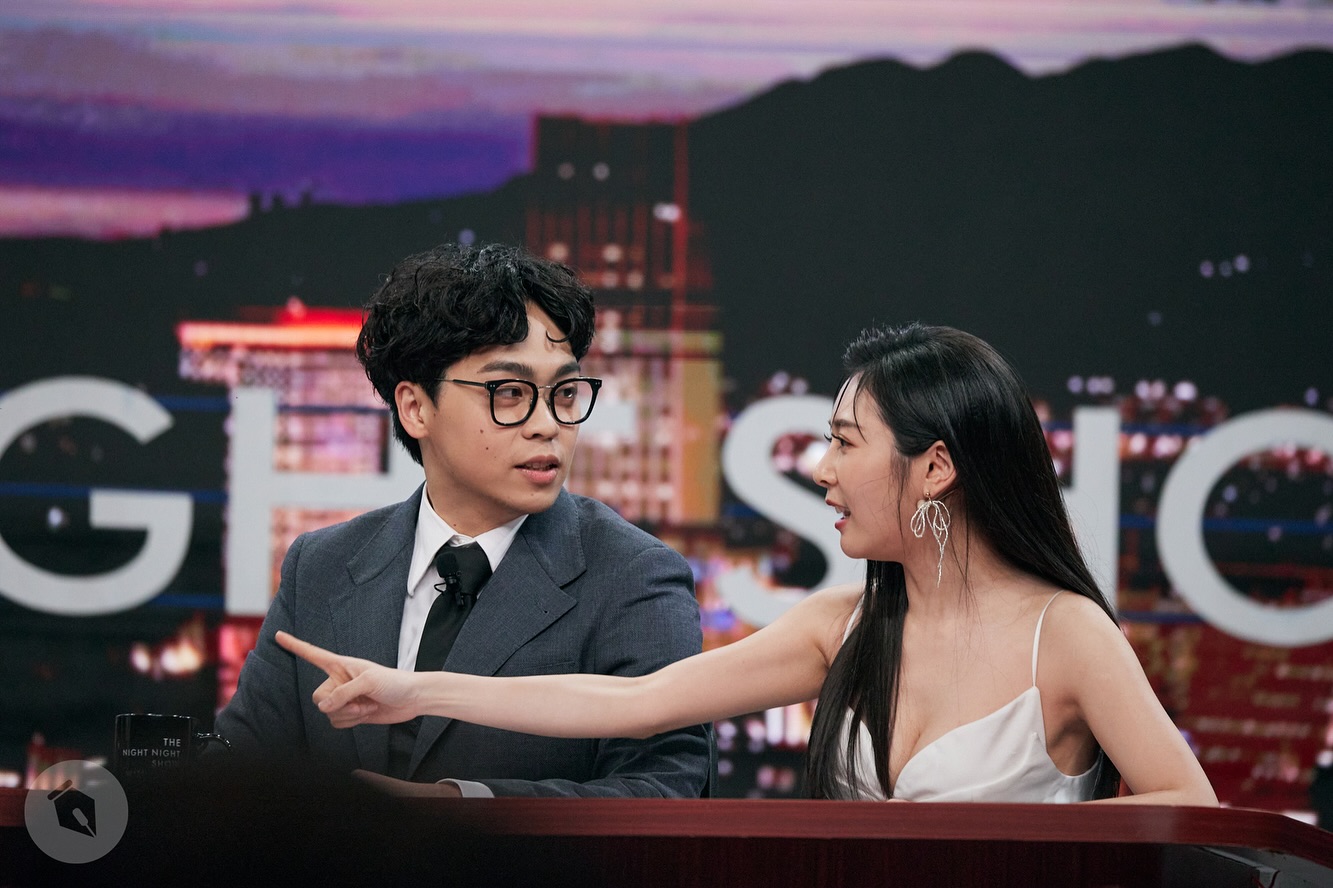 Albee聲明稱與賀瓏同事2年沒有私交，是在4月他分手後，她剛好陷入爆料新聞的低潮，才開始互相關心。