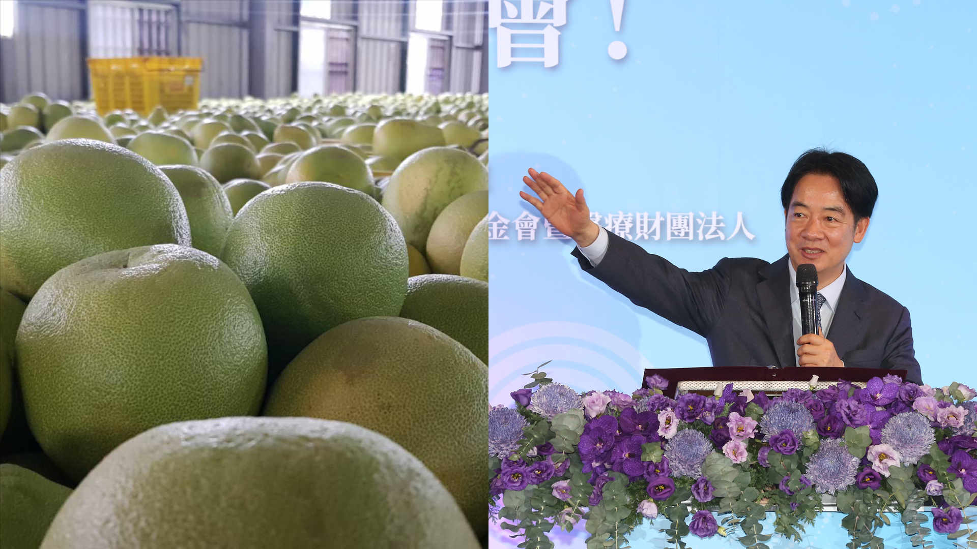 賴清德表示，開放特定縣市文旦貿易這種特殊化經貿往來的做法，實質上是中國利用經貿手段來分化台灣。（本刊資料照）