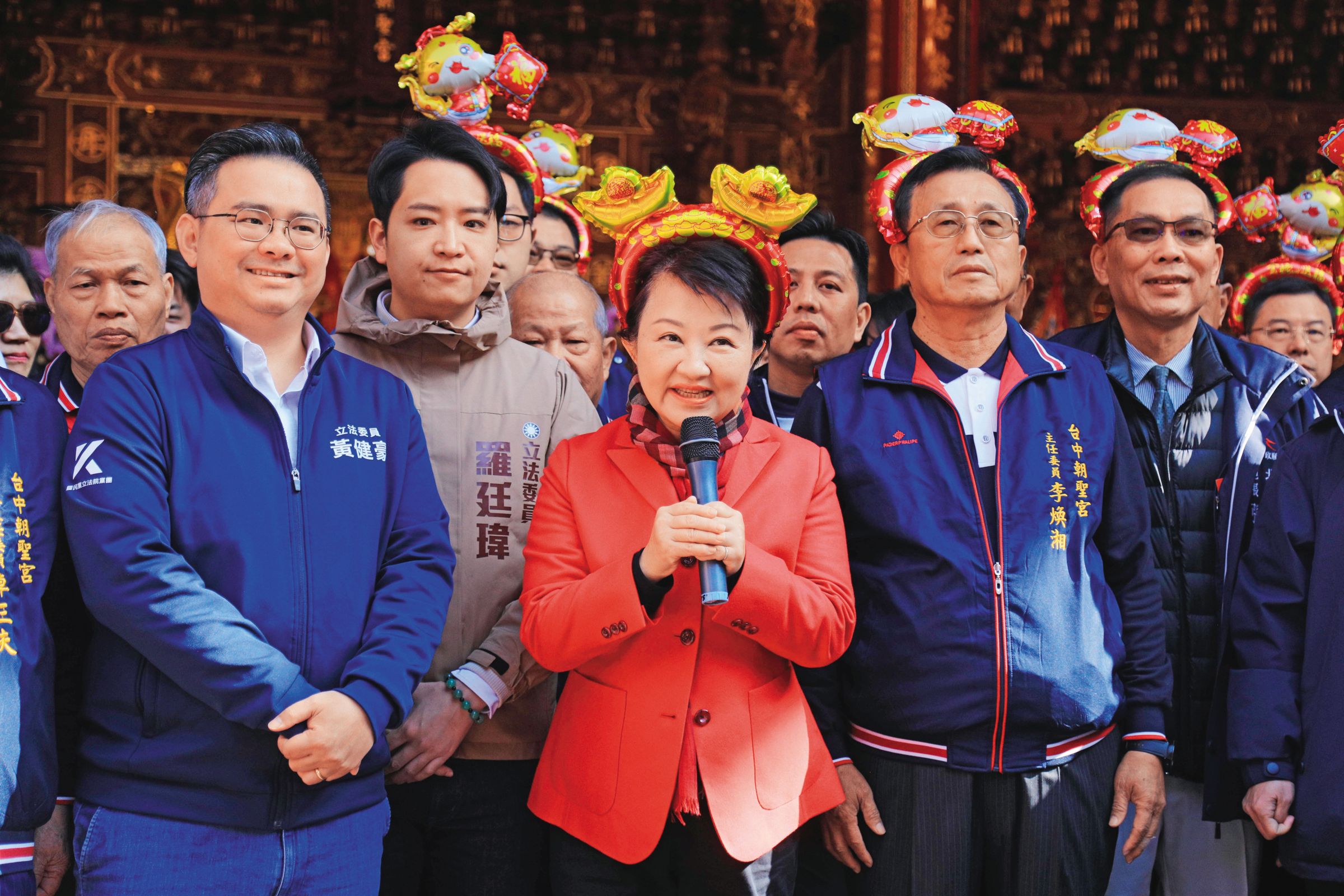 為提前穩固藍營2026年選情，台中市長盧秀燕已悄悄成立反罷免小組，隨時關注地方局勢。（台中市府提供）