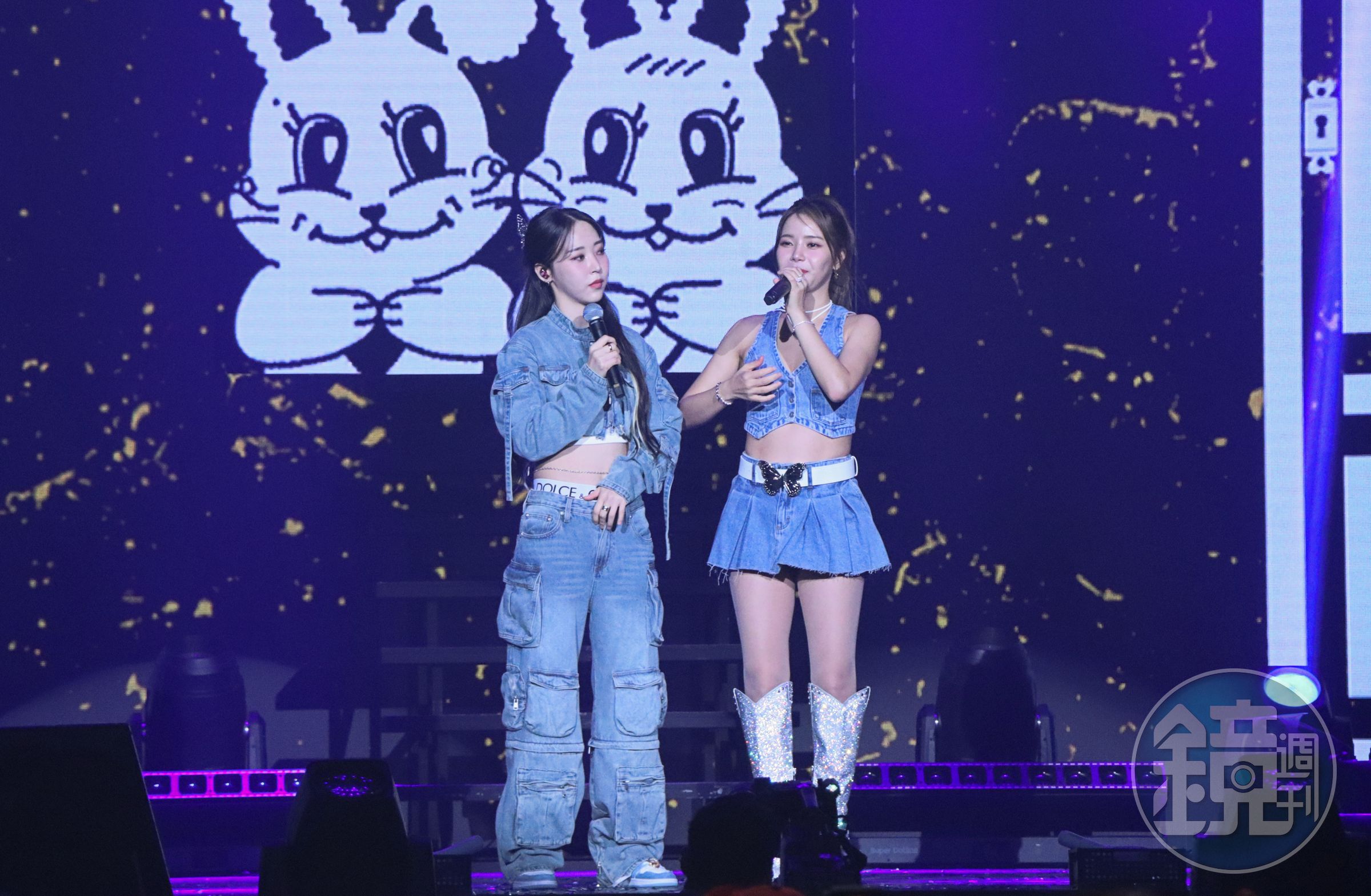 MAMAMOO+頌樂與玟星今在高流開唱,與4000名粉絲開心同樂。(讀者提供)