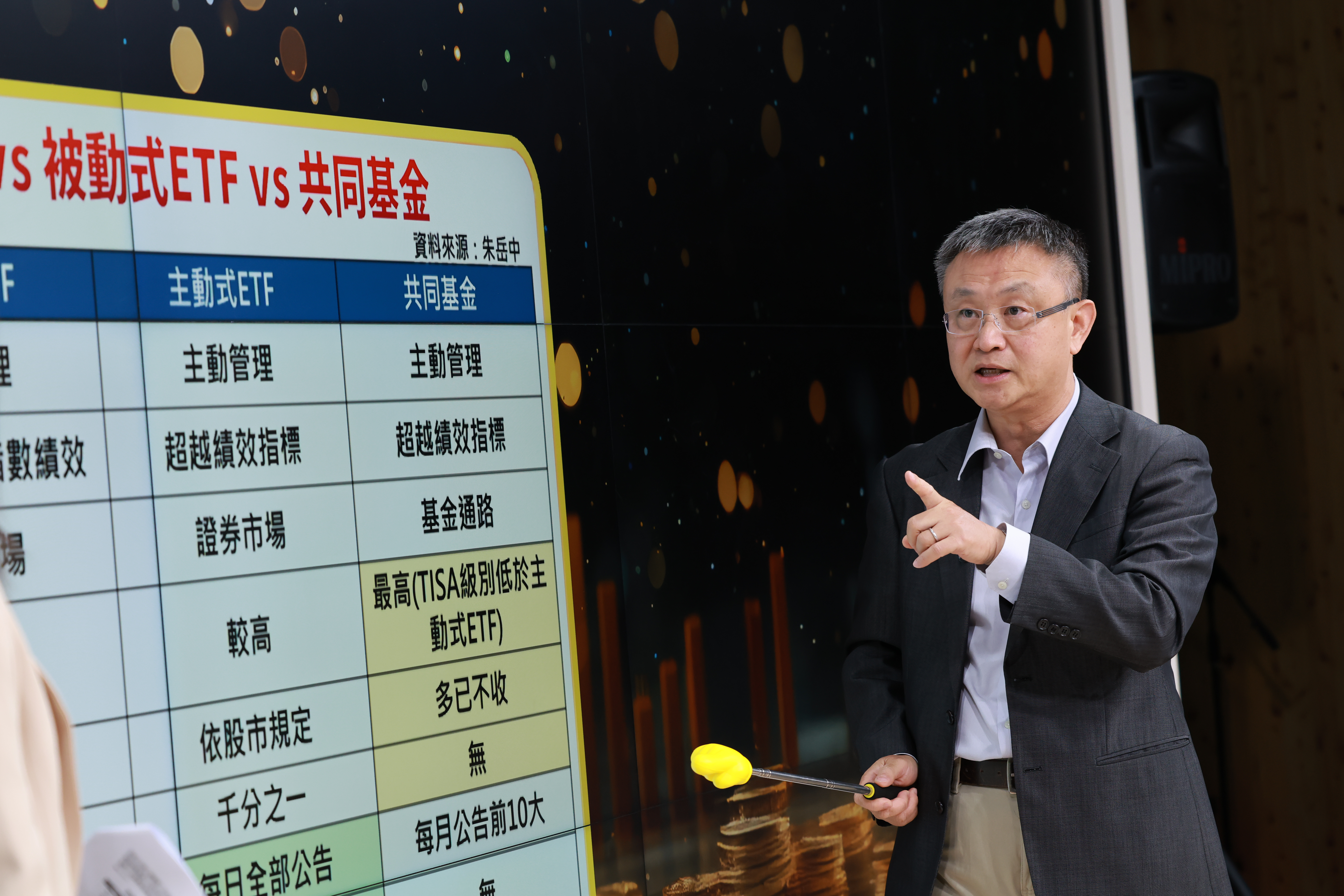 朱岳中強調，台股基金核心價值在經理人能提早挖掘下一檔飆股。