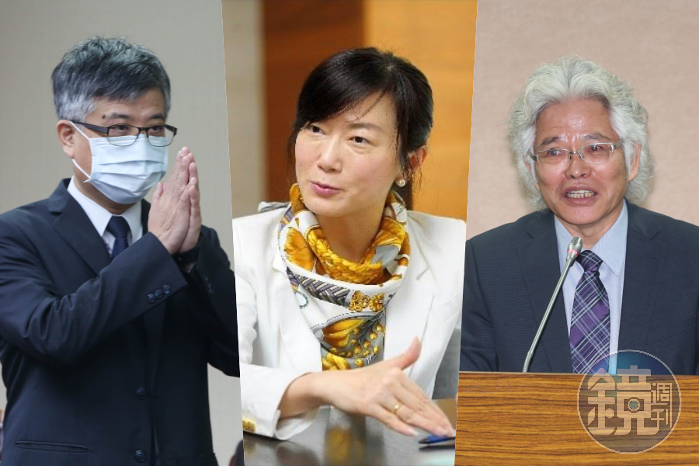 考試院所屬部會新任首長人選，考選部長由劉孟奇（左）出任，銓敘部長則是由施能傑（右）擔當，至於公務人員保障暨培訓委員會主任委員為現任主委郝培芝（中）留任。（翻攝自公務人員保障暨培訓委員會官網、本刊資料照）