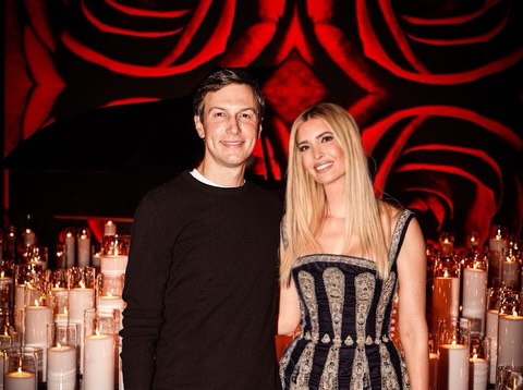 伊凡卡為丈夫庫許納慶祝45歲生日。(翻攝ivankatrump IG)
