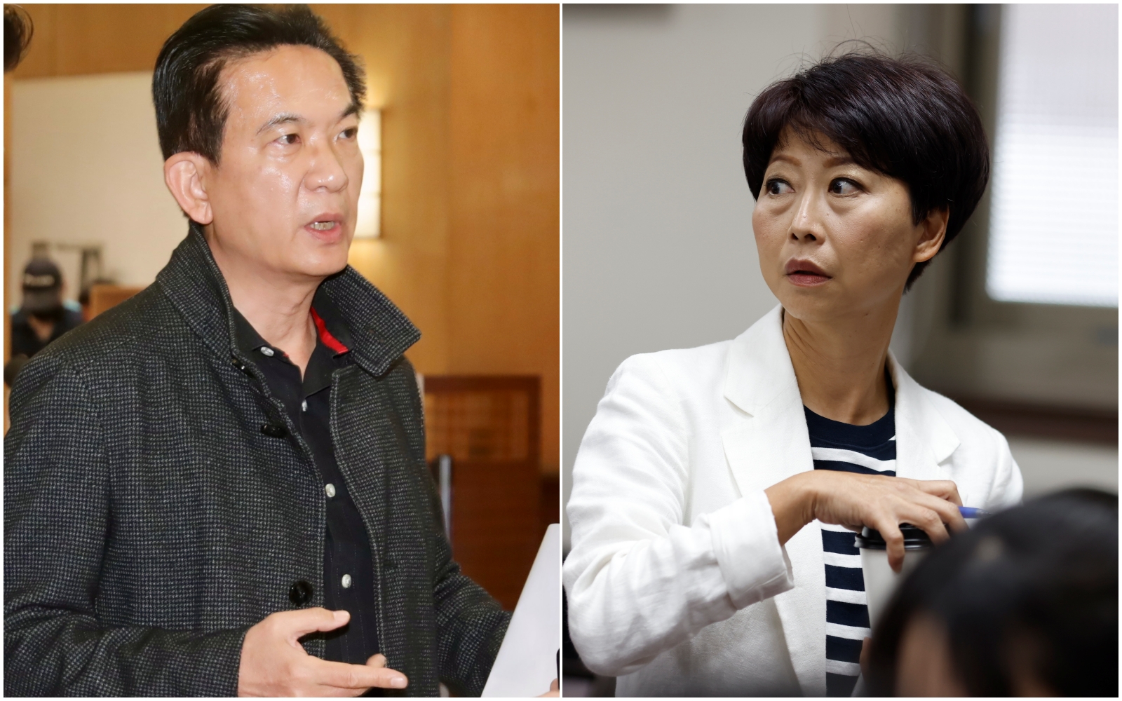 林俊憲直指陳亭妃藉國民黨的力量對他進行攻擊，陳亭妃則直喊黨內要團結、不要內部消耗。（本刊資料照）