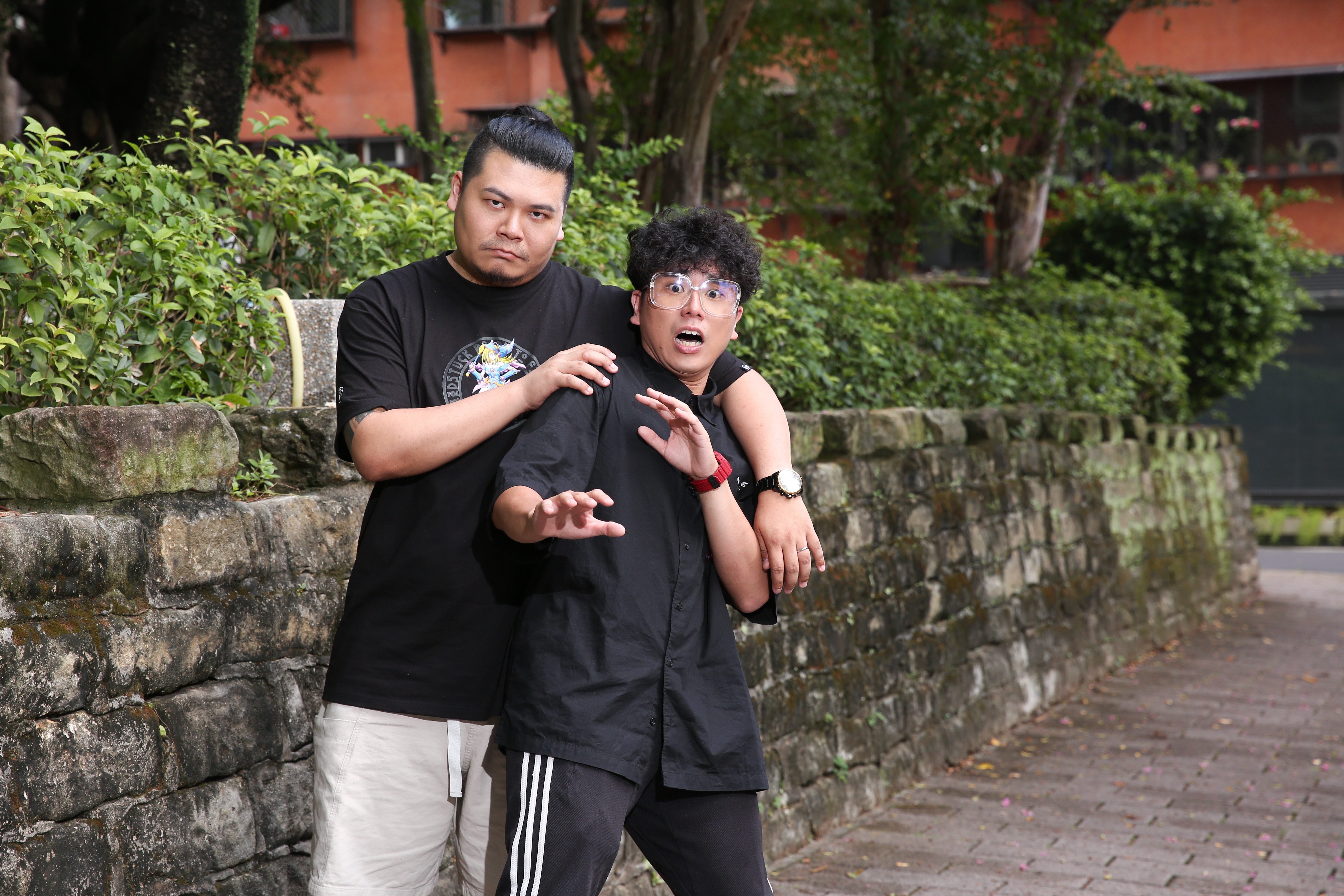 伍嘉緯(左)和黃耀緯(右)10年前演出「杰哥」及「阿瑋」後,歷經不同的心境轉變。