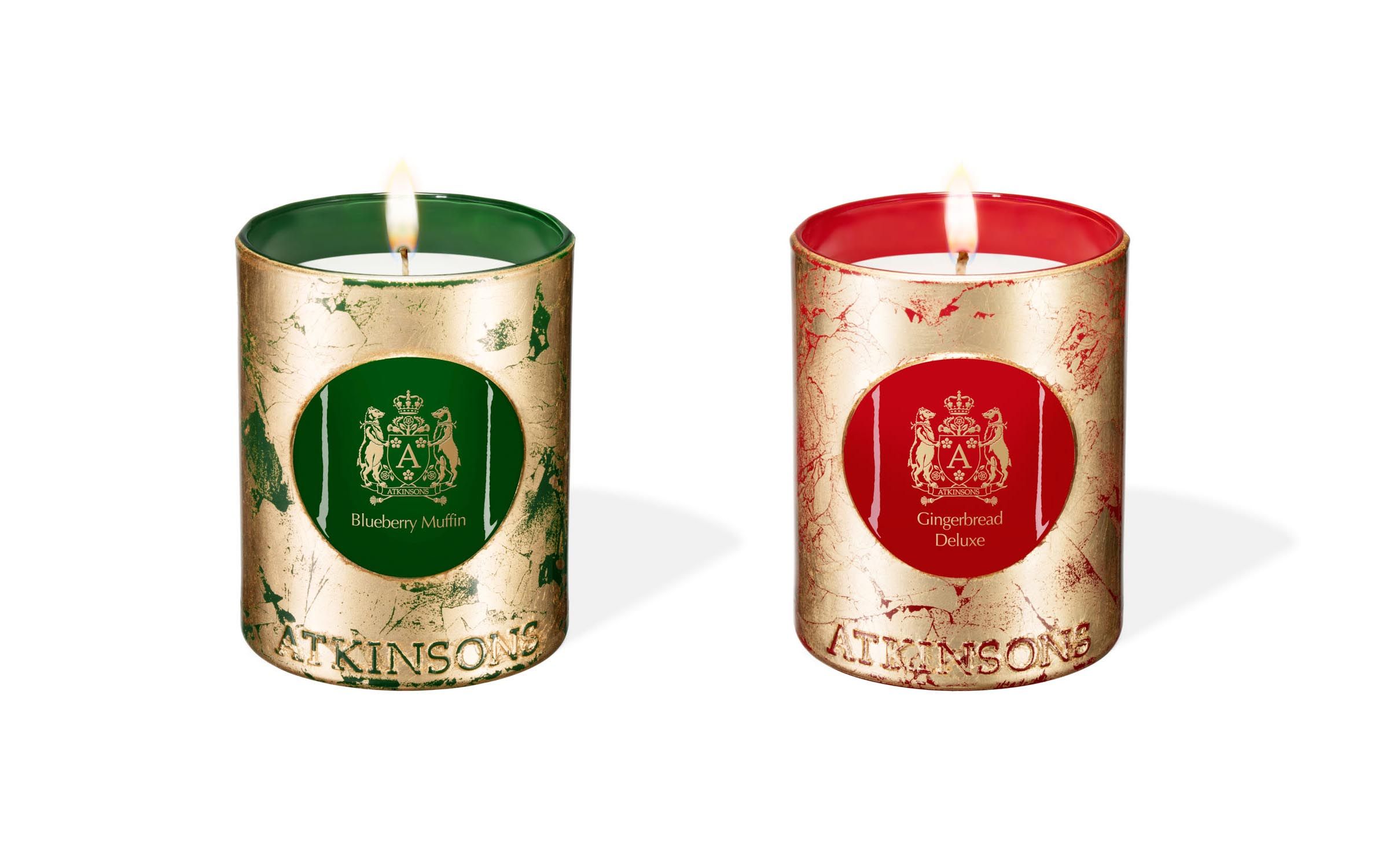ATKINSONS TEA PARTY LIMITED EDITION 200g,藍莓馬芬(左)、英式薑餅(右),NT2,780。