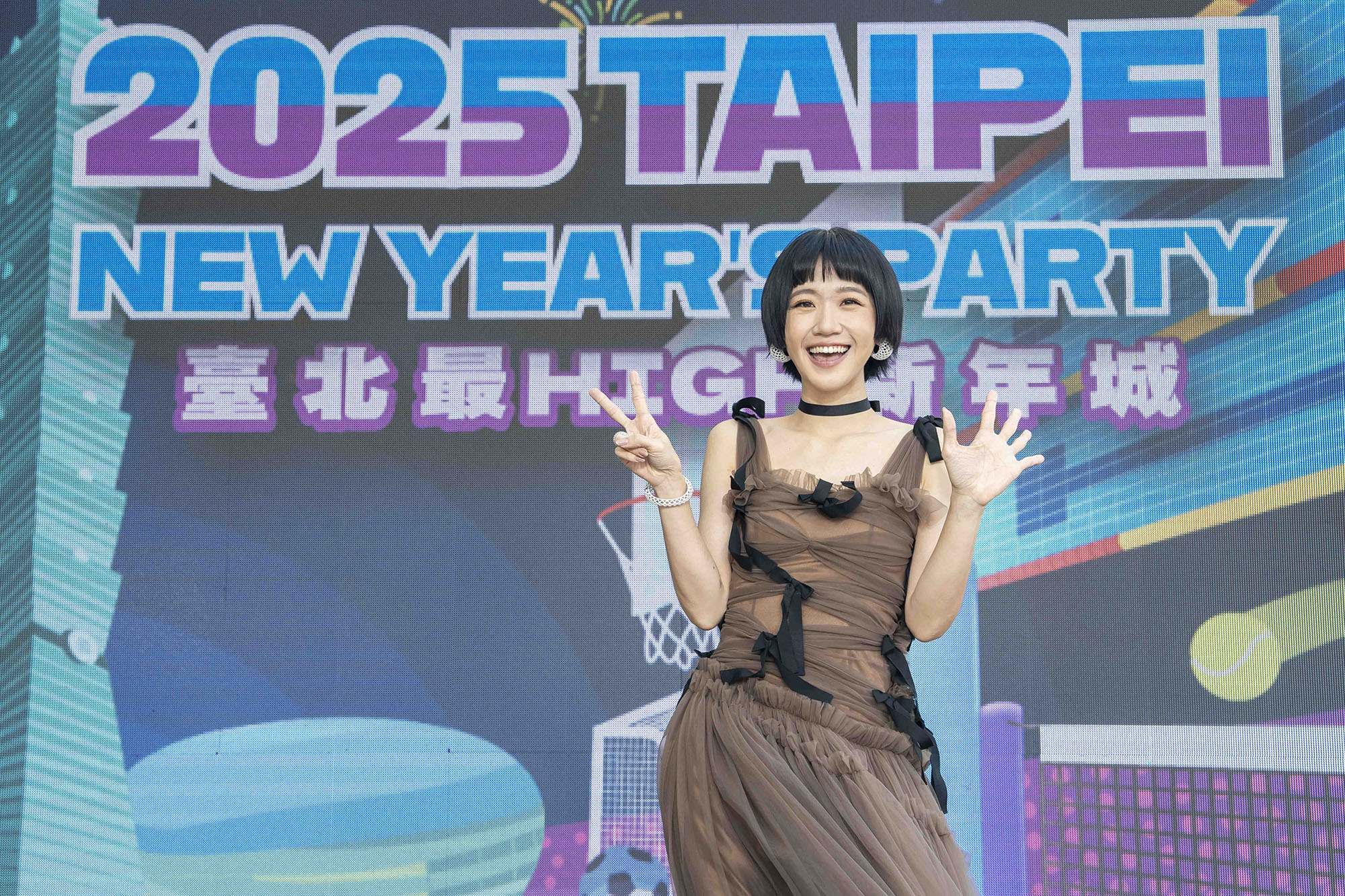 Lulu七度接下台北市府跨年晚會。（TVBS提供）