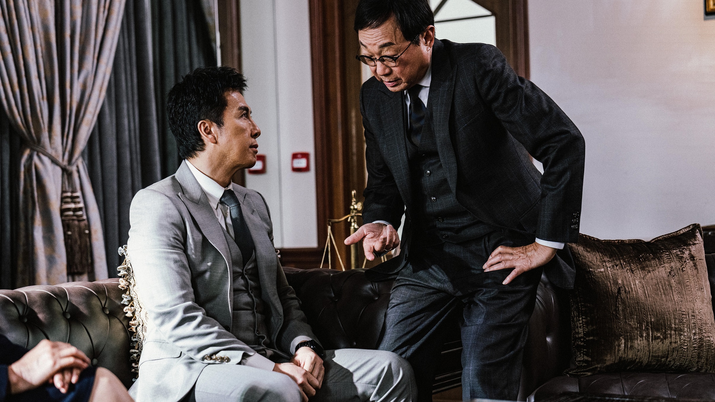 聽聞要與甄子丹合作，許冠文搞笑表示以為要拍《葉問5》。（華映提供）