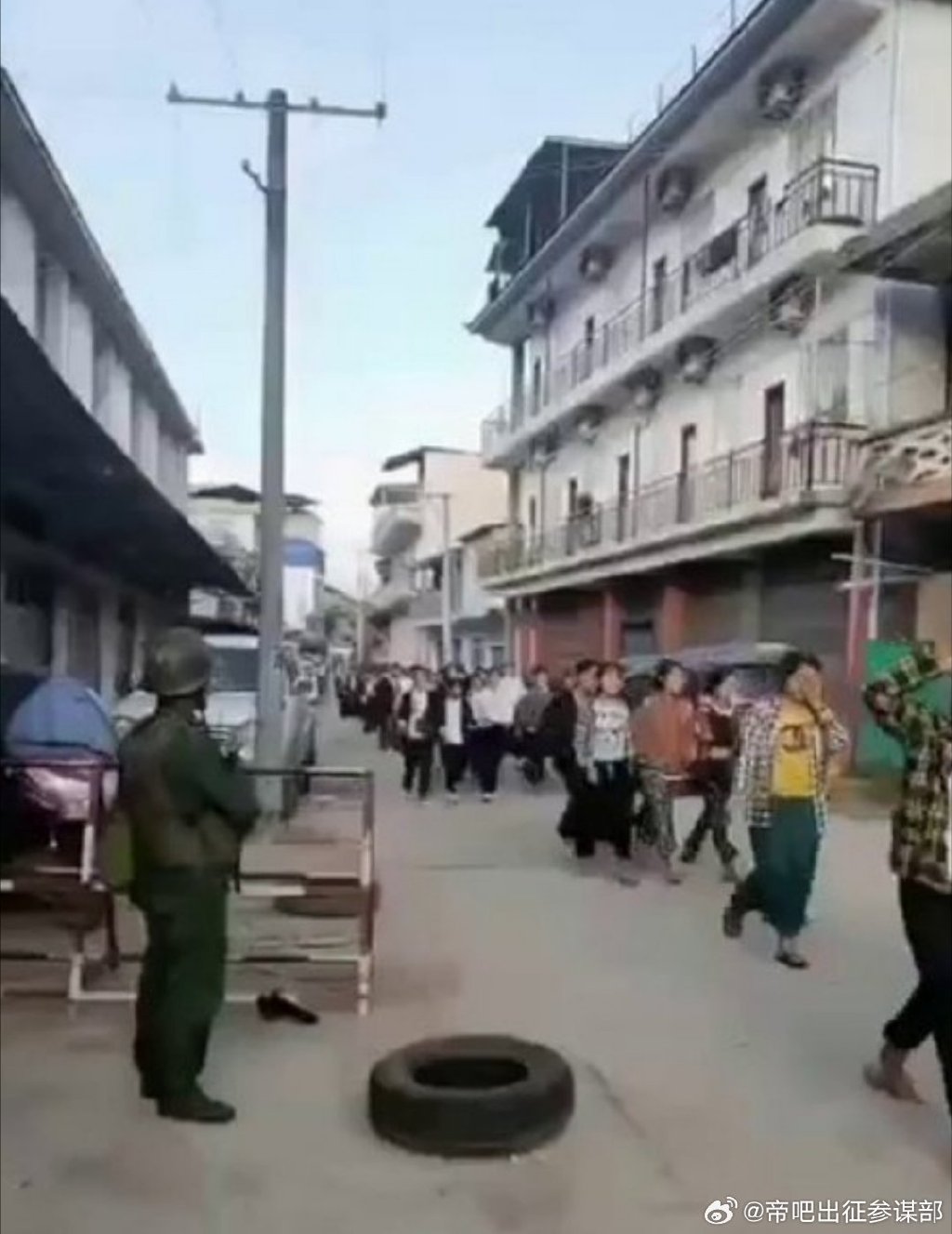 同盟軍已控制多地主要幹道。（翻自微博）
