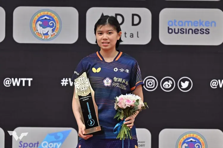 17歲桌球新星葉伊恬原獲邀參加WTT美國大滿貫賽，卻遭撤銷資格。（翻攝自葉伊恬臉書）