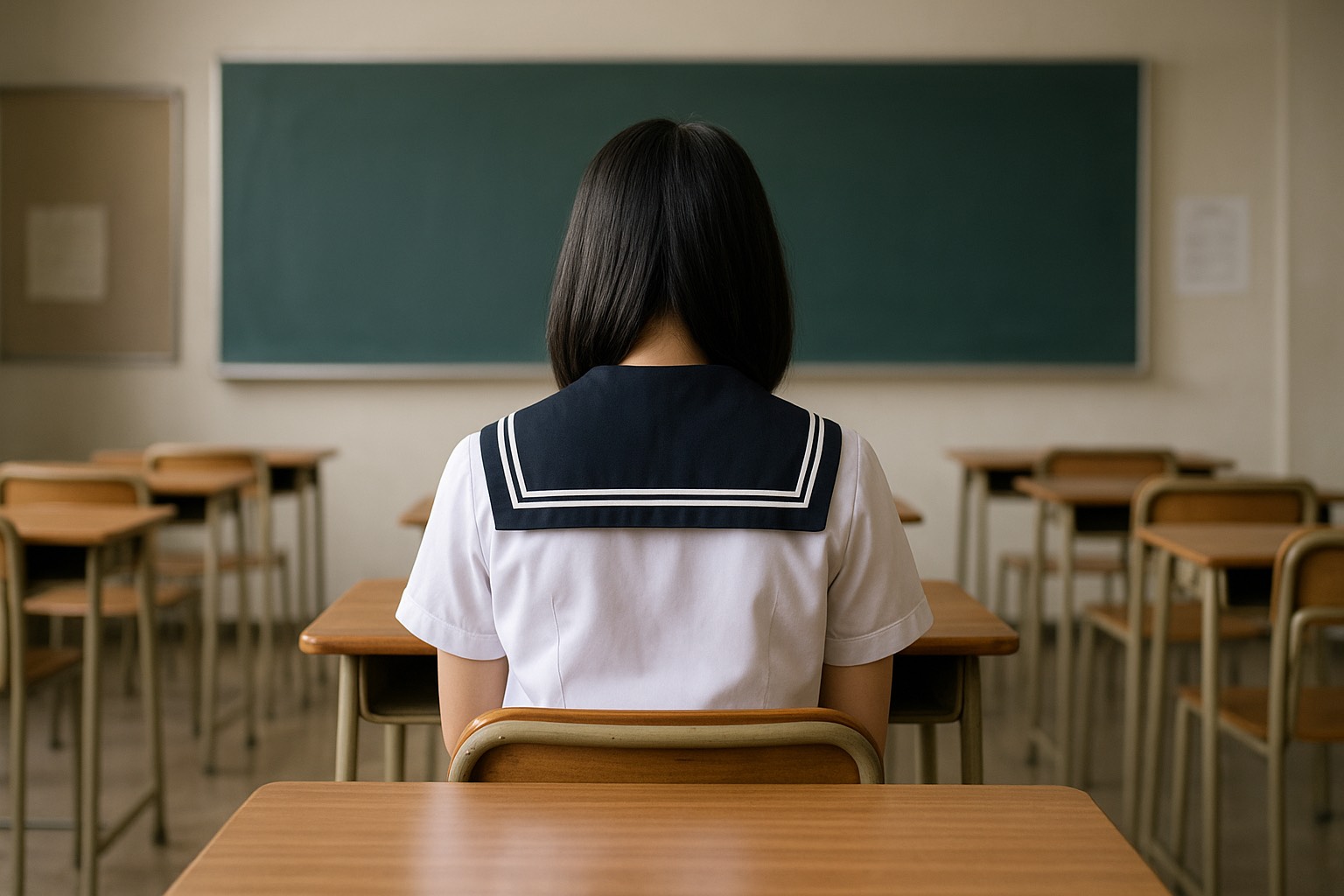 京都一所國中也爆發女學生遭男老師偷拍更衣的事件。（示意圖，ChatGPT生成）