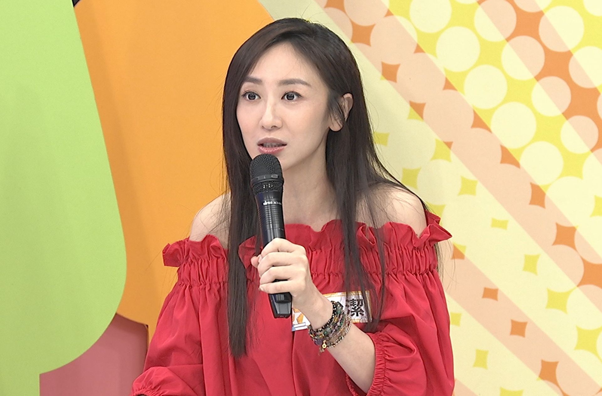 蔡允潔近日上節目錄影。（中天提供）