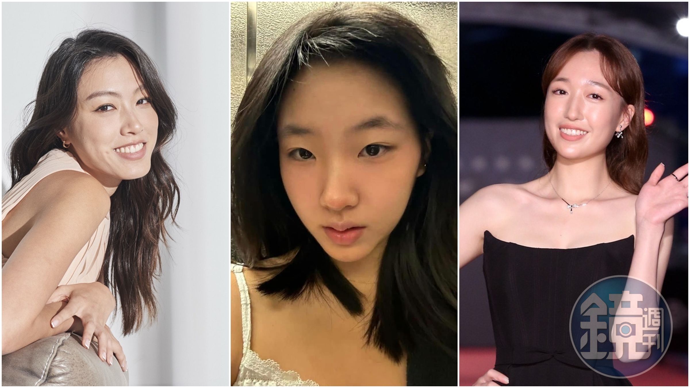 Elly許曦文、游宇潼及王敏淳,儘管他們都有背景,但在學業上也從不讓父母失望。(翻攝自臉書、本刊資料照)