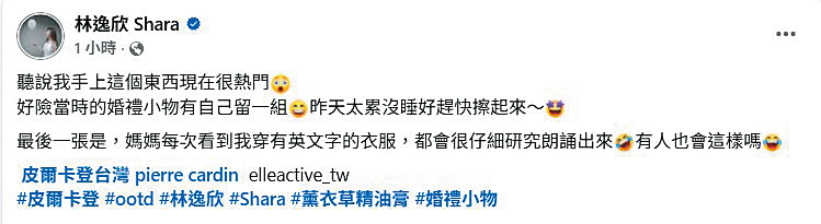 林逸欣因精油膏熱賣，特地寫了AI程式，希望能夠讓網購更流暢。（翻攝自林逸欣臉書）