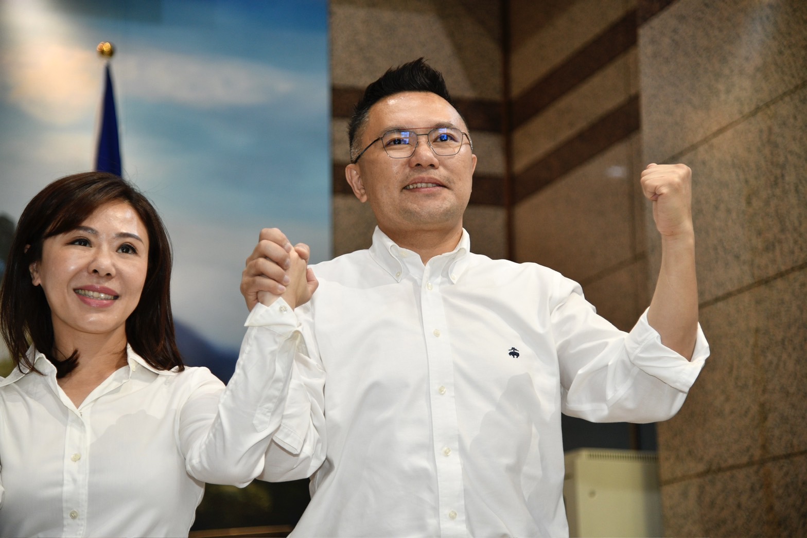 張斯綱的場子昨因楊志良的失言風波失焦,他今也呼籲楊志良向2位女性候選人道歉。