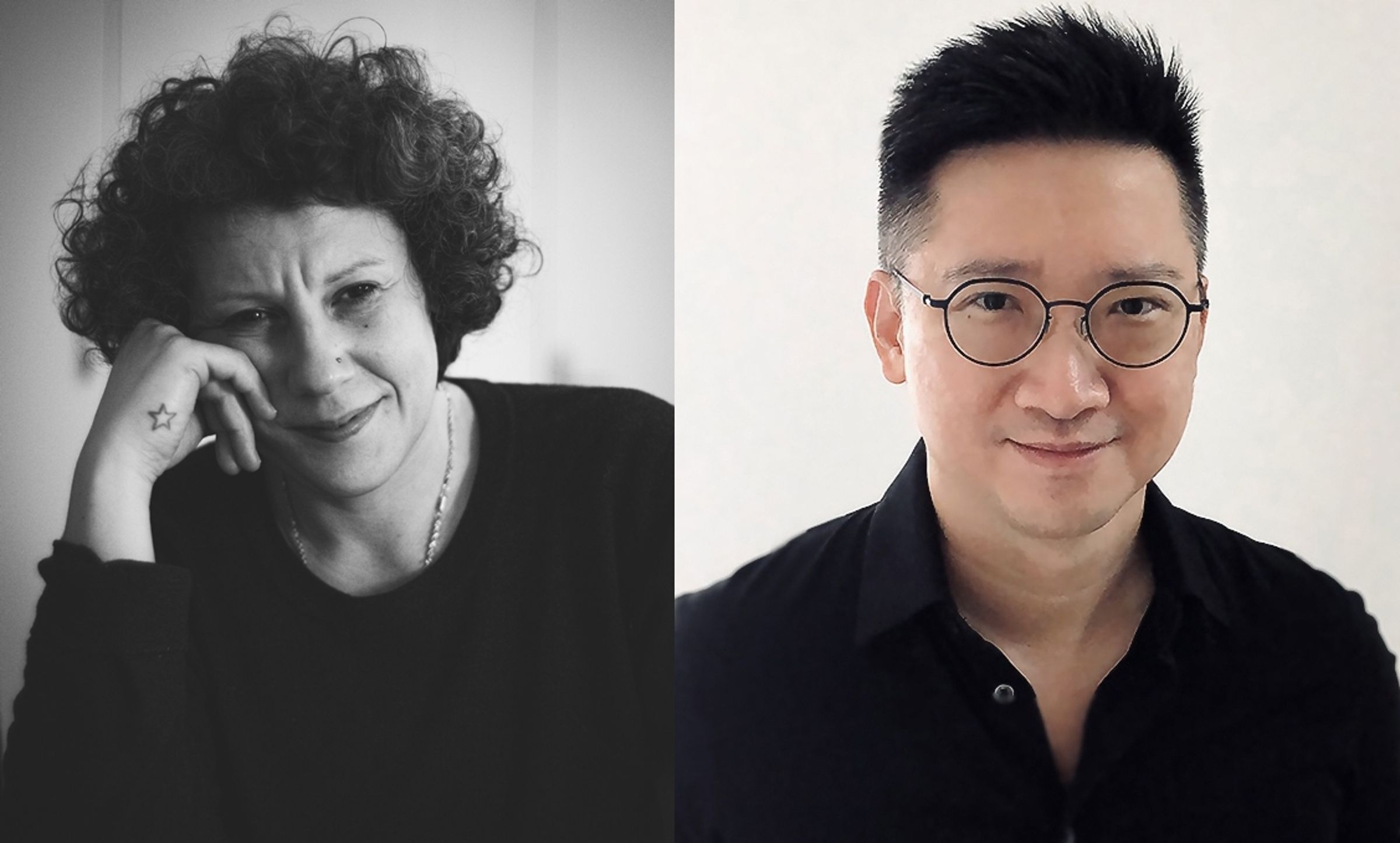 左圖為影集專場講師Michaela Sabo,右圖則為Ervin Han受邀擔任動畫專場講師。