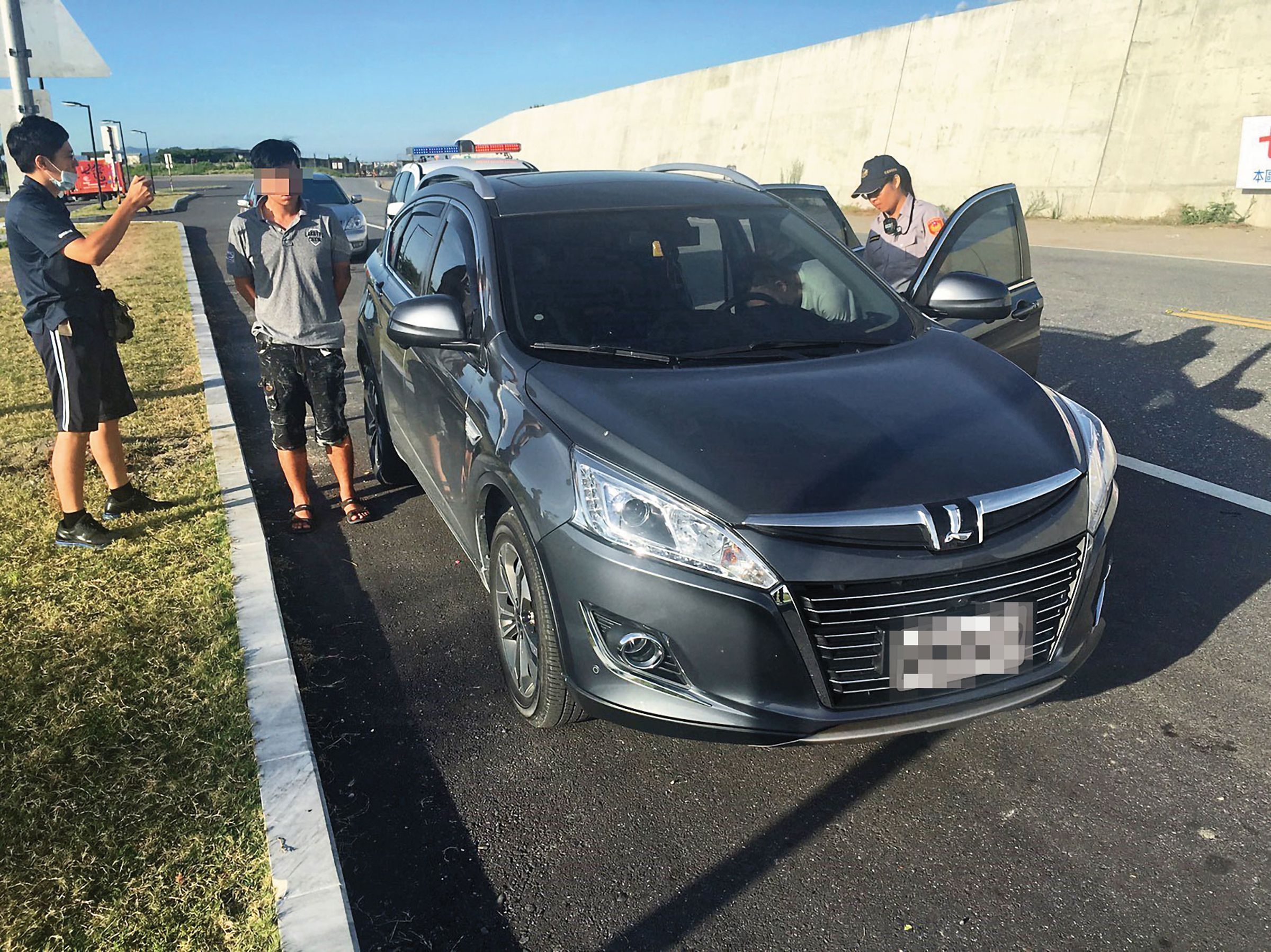吳典鴻殺害沈女後伴屍2天，之後開走沈女的車（圖）逃到花蓮。（翻攝畫面）