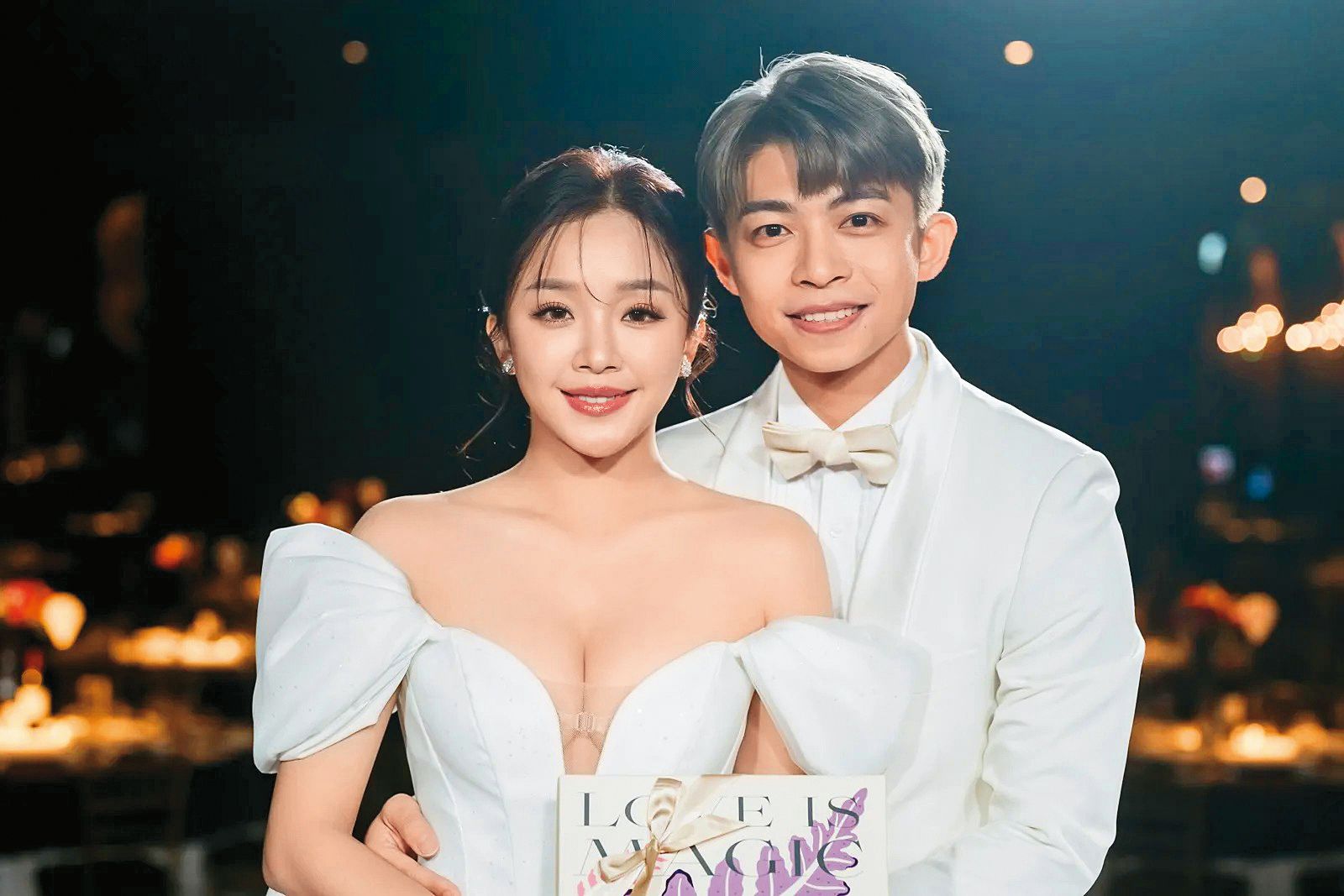 賴慧如受張書偉婚宴啟發補辦喜酒，卻因爭議頻登版面。(SJ Wedding提供)