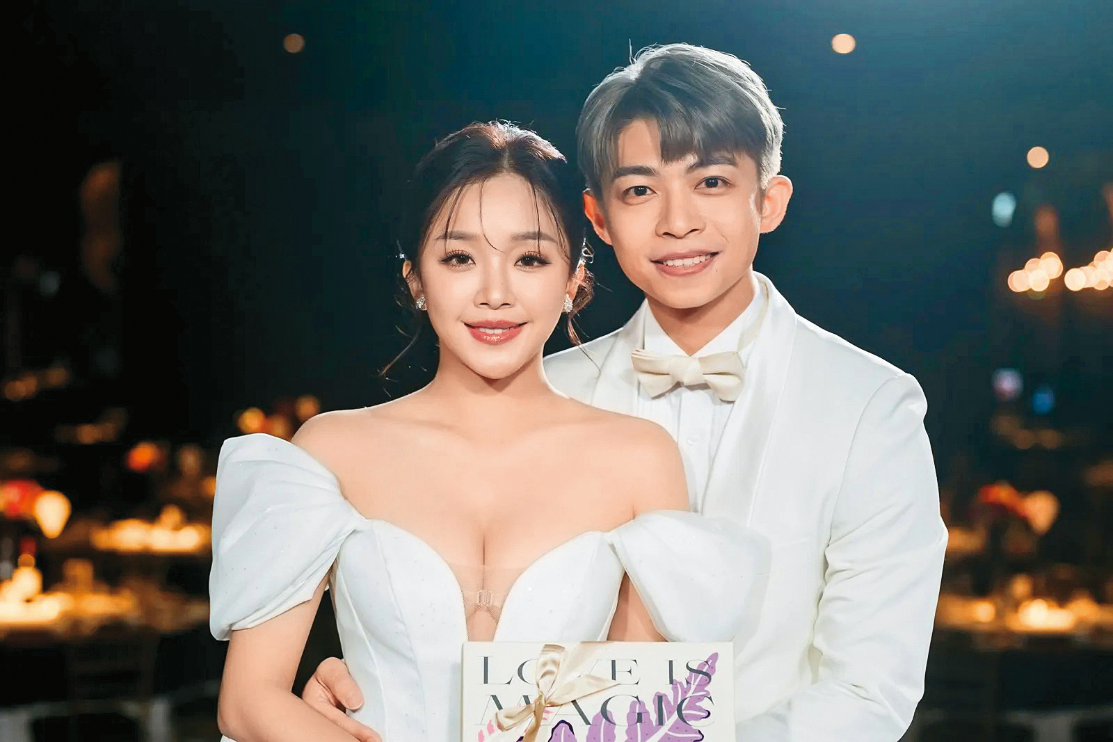 賴慧如受張書偉婚宴啟發補辦喜酒，卻因爭議頻登版面。(SJ Wedding提供)