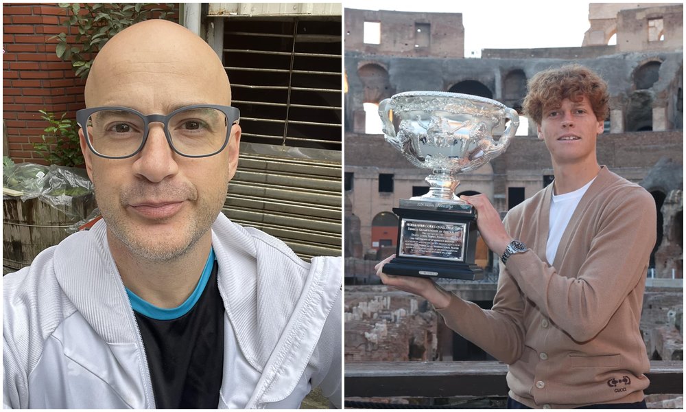 吳鳳（左圖）對新科澳網冠軍辛納（右圖）的表現有感。（翻攝吳鳳臉書、Jannik Sinner臉書）