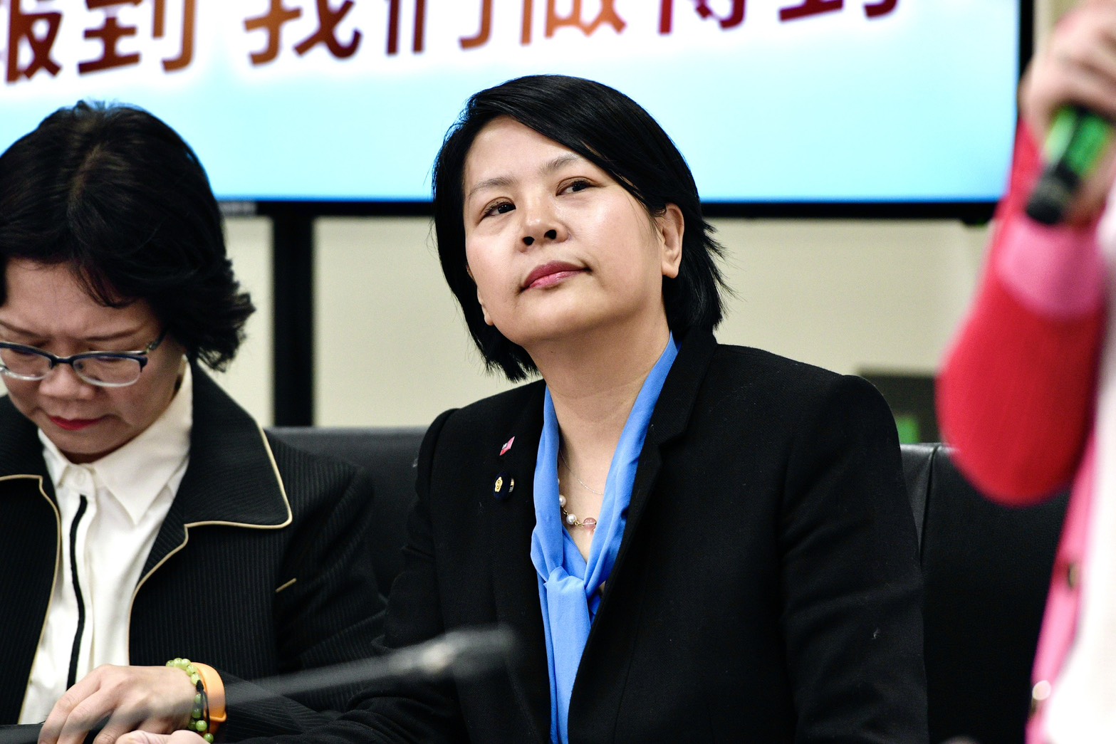 民眾黨立委李貞秀的中國籍引發爭議，黃光芹也公開發文砲轟她虛偽。（鏡報李智為）