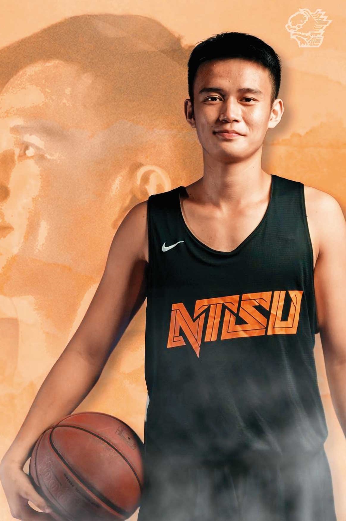 林劭安（圖）曾是HBL、UBA球星，與國手陳芷英穩交5年。（翻攝國立體大籃球隊官網）