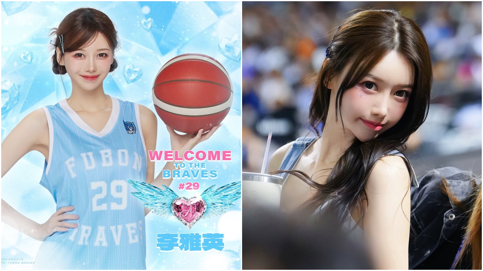 李雅英轉戰PLG富邦勇士隊繼續應援。（翻攝IG@yyyoungggggg）