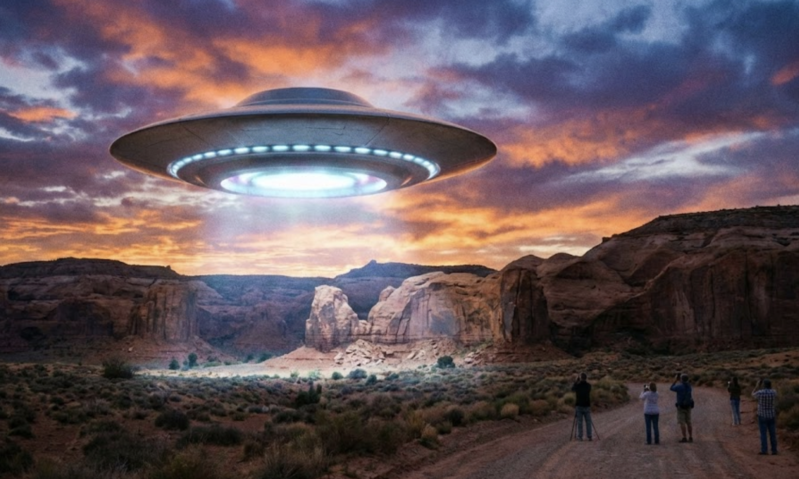 川普表示，自己已經指揮國防部及相關機構，啟動對外星生物、不明空中現象（UAP）以及不明飛行物（UFO）政府檔案的識別與公開流程。（示意圖，由AI生成）