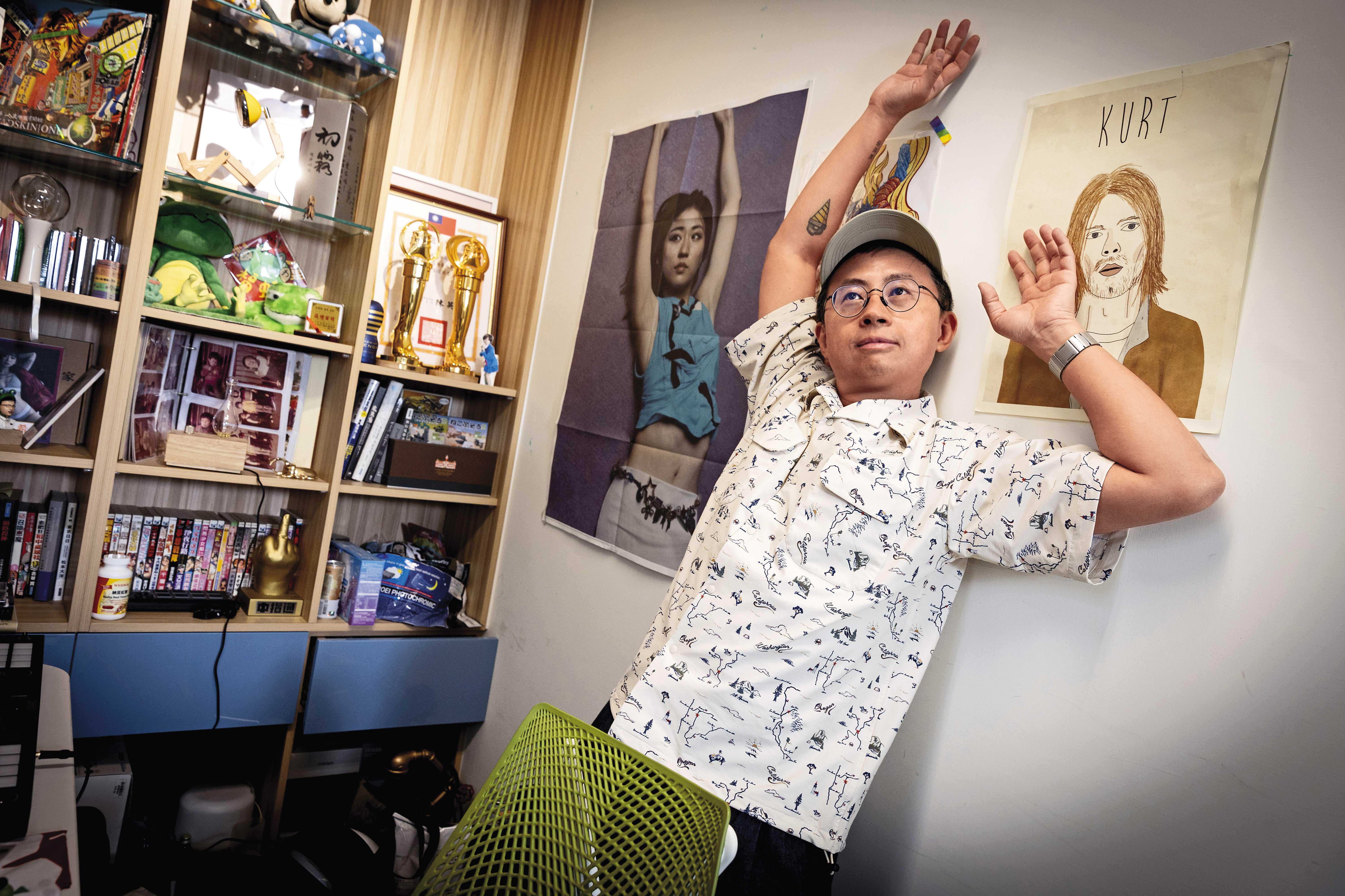 《天元突破》是呱吉很喜歡的日本動畫,他將駕駛機器人的鑰匙刺在手臂上,是一顆發光的小鑽頭。